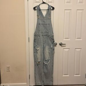 Pacsun Light Wash Overalls (S)